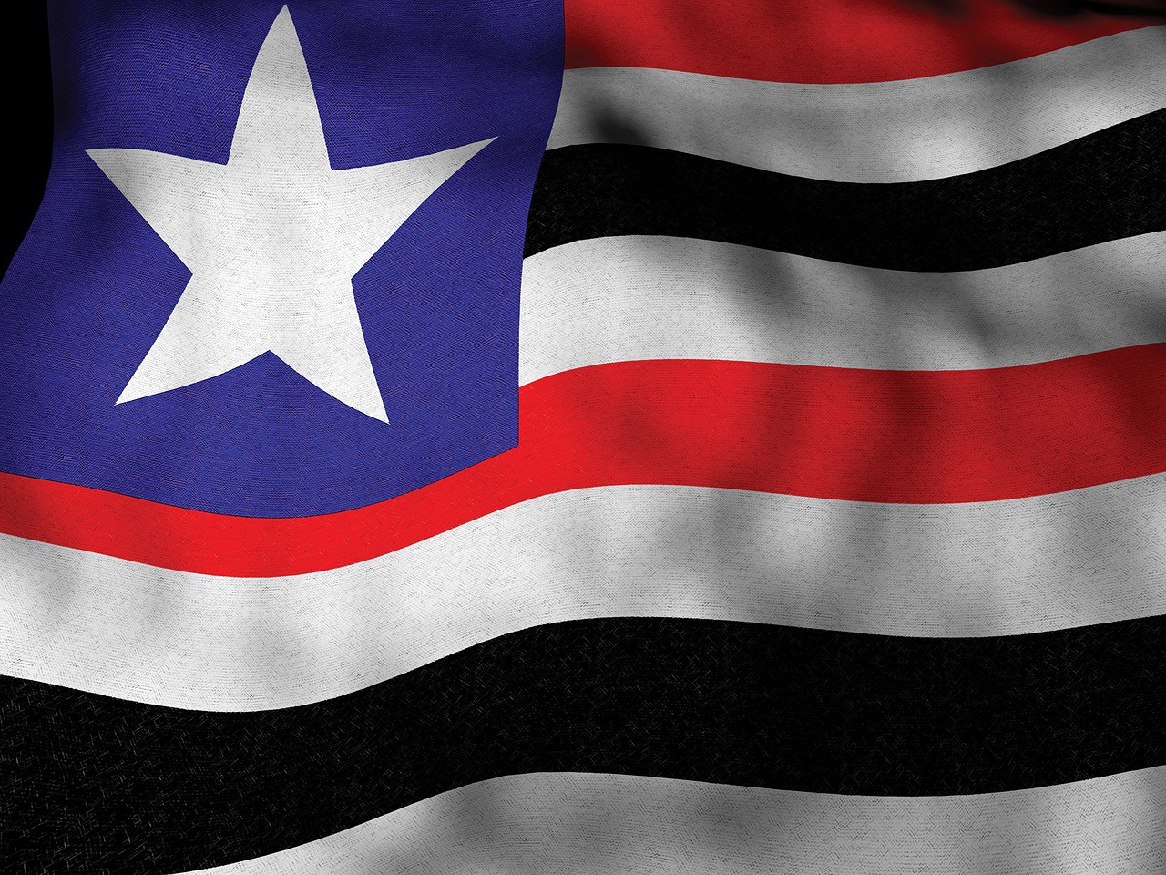 flag, maranhao, maranhão, brazil, brazil flag, state of maranhão, star, stripes, 3d